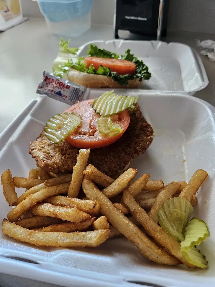 Hamburger and Fries